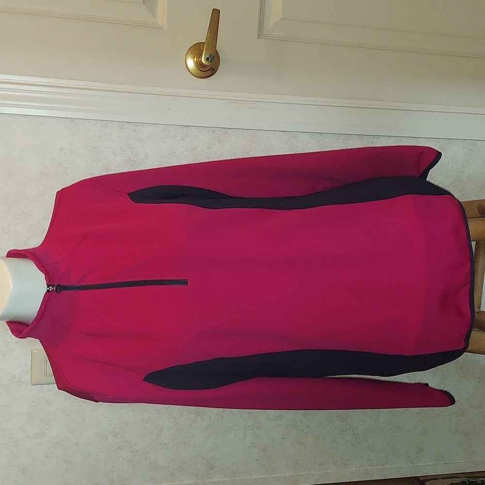 Nike Golf Dri Fit Dark Pink And Navy Blue Long-sleeves Size XL..